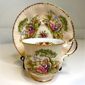 Vtg Paragon Fine Bone China Teacup and Saucer Antique Series Gainsborough
